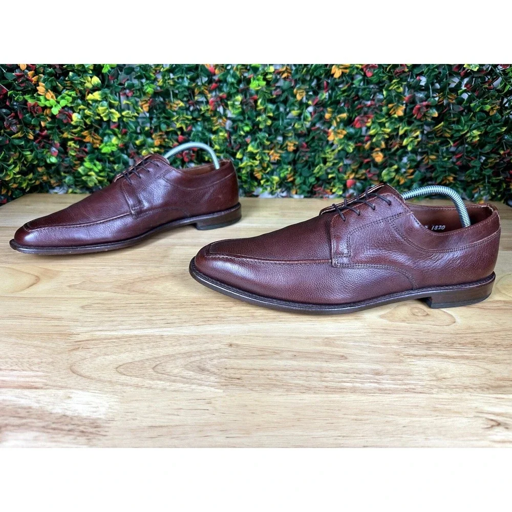 Allen Edmonds Jackson Derby Dress Shoes Brown Leather‎ Mens 11 Made In USA